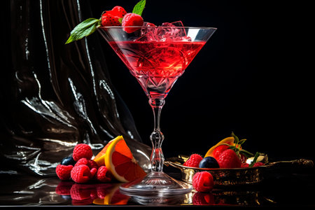 A beautiful cocktail. Generative AIの素材