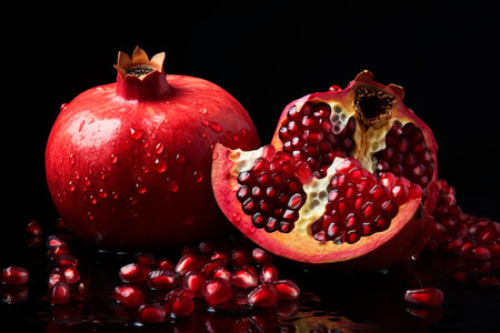 Pomegranate fruit. Elements of this image furnished by NASAの素材