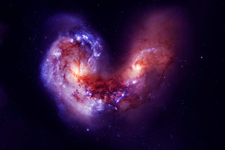 Beautiful space. Elements of this image furnished by NASAの写真素材