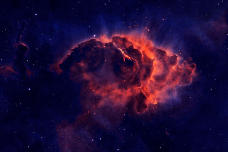 Red Galaxy. High quality photoの写真素材