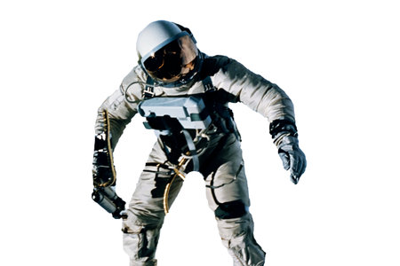 Astronaut isolated on white background. High quality photoの写真素材