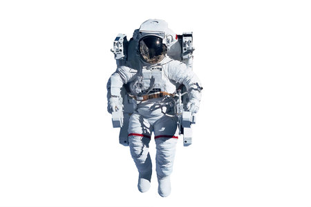 Astronaut isolated on white background. High quality photoの写真素材