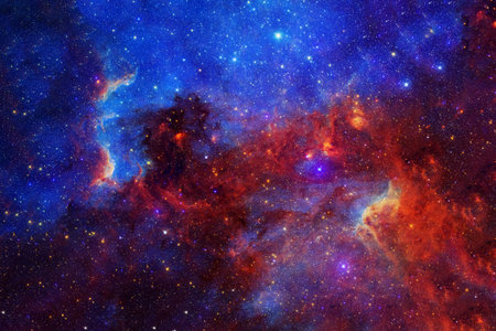 Beautiful blue galaxy. High quality photo