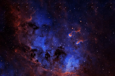 Beautiful blue galaxy. High quality photoの写真素材