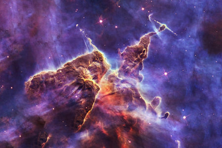 Beautiful cosmic nebula. High quality photo