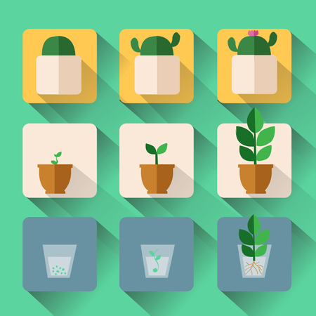 plant setのイラスト素材