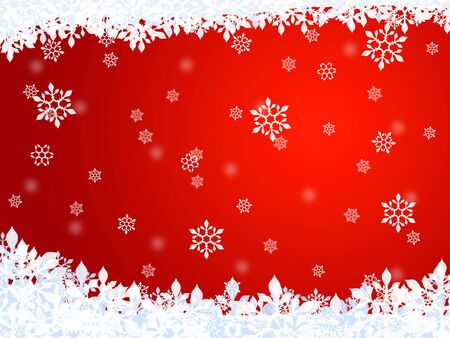 Abstract snow background with lines and waves (red).の写真素材