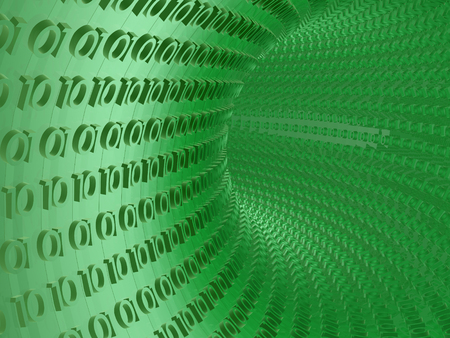 Communication background - digits in the tunnel.の写真素材
