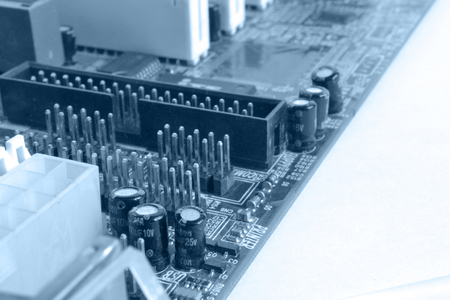Abstract computer background with electronic device.の写真素材