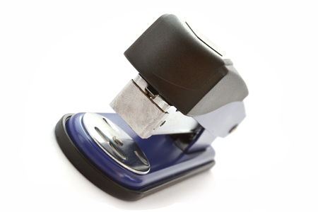 Business background with stapler on the white.の写真素材