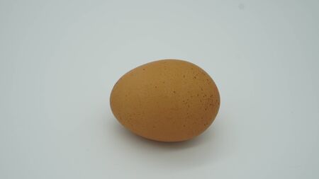 egg on white blackgroundの写真素材