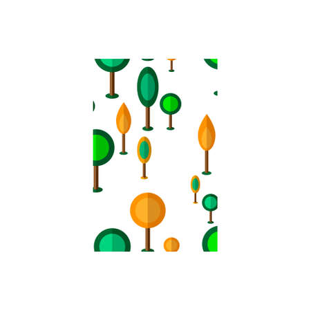 Tree seamless patternのイラスト素材