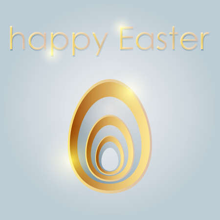 Happy Easter card with glowのイラスト素材