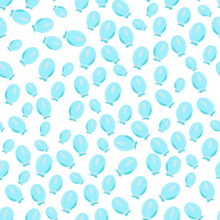 Blue flowers seamless pattern.Vector illustrationのイラスト素材