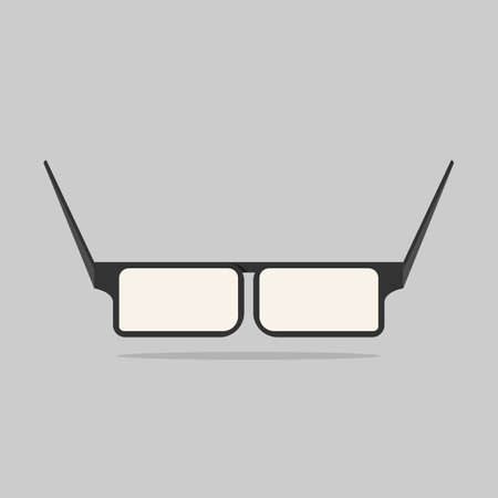 Modern glasses isolated on gray background.Personal accessoriesのイラスト素材