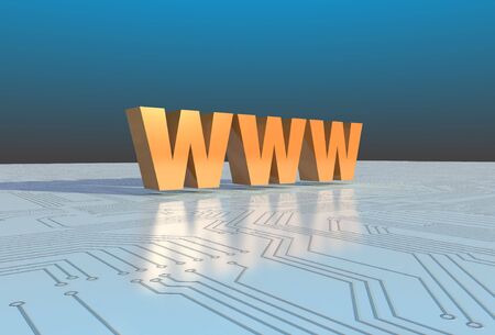 Abstract internet illustrationの写真素材