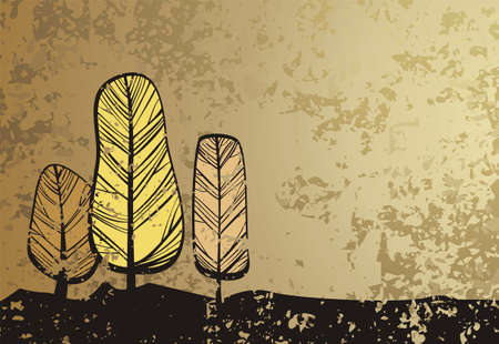 Grunge and nature theme background のイラスト素材
