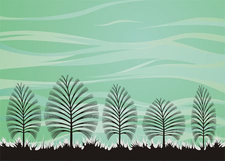 Forest theme background. のイラスト素材