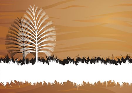 Nature theme banner.のイラスト素材