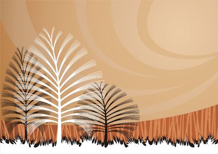 background with artistic trees.のイラスト素材