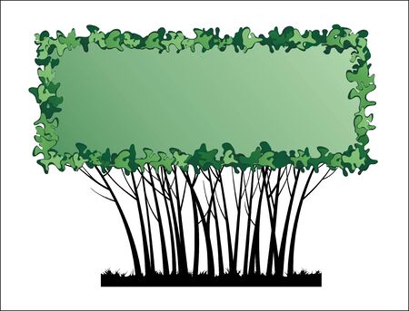 Nature theme banner with an empty space for your textのイラスト素材