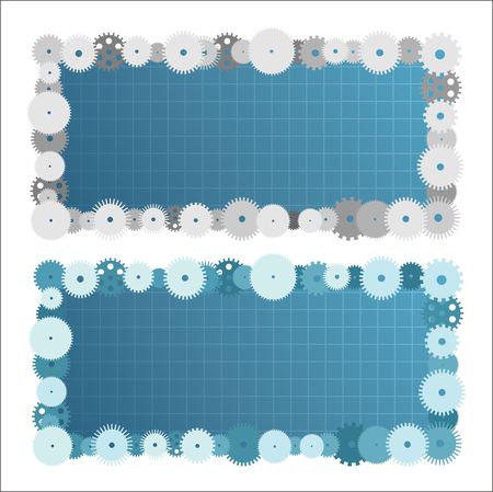 Two creative banners with empty spaces for your text.のイラスト素材