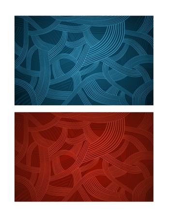  Abstract pattern with two color variations のイラスト素材