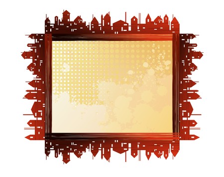 City theme creative vector frames のイラスト素材