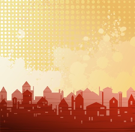 city theme background vector のイラスト素材