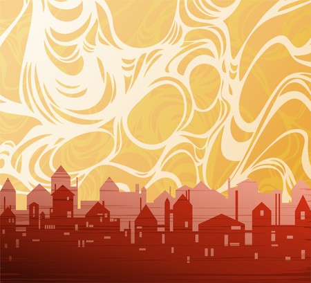 city theme background vector のイラスト素材