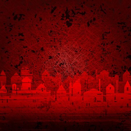 City theme messy background. Eps10 のイラスト素材