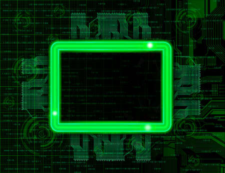 Technology theme frames with space for text. Eps10 