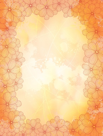 Floral style frames . のイラスト素材