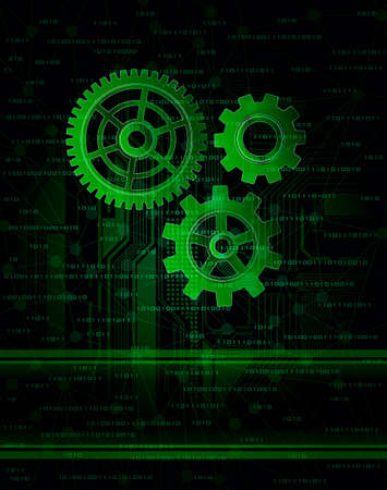 Abstract, conceptual, technology theme background. Eps10 のイラスト素材