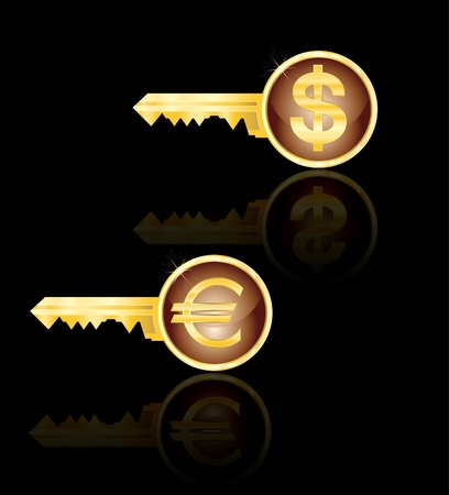 Keys, that open every door in the world. Abstract vector illustration. Eps10 のイラスト素材