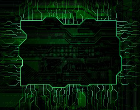Modern technology theme のイラスト素材