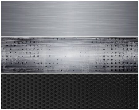 metal banners. eps10 vectorのイラスト素材