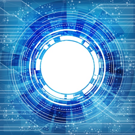 modern technology theme vector banner. のイラスト素材