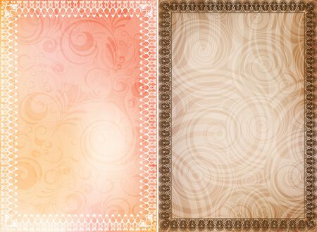 creative design ornamented frames. のイラスト素材