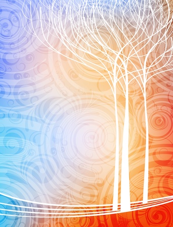 abstract design nature theme vector background. のイラスト素材