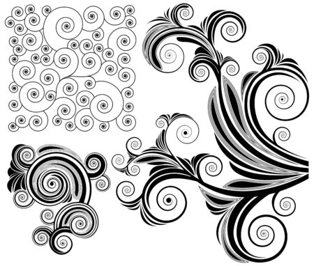 set of vector design elements のイラスト素材