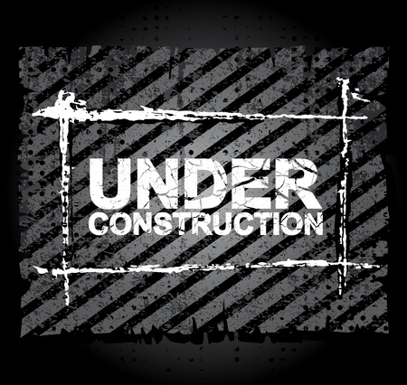 under construction - grungy vcetor illustration  eps10のイラスト素材