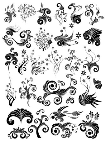 collection of design elementsのイラスト素材