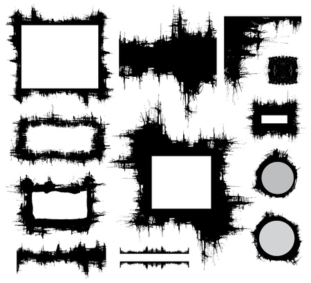 creative grungy design elementsのイラスト素材