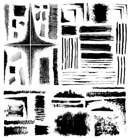 collection of grungy design elementsのイラスト素材