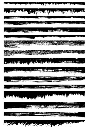 grungy borders collectionのイラスト素材