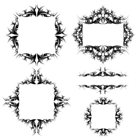 ornamented frames collectionのイラスト素材