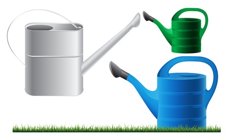watering cans illustrationのイラスト素材