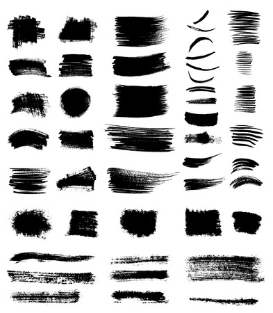 set of grungy design elementsのイラスト素材