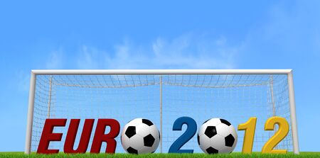uefa euro 2012 background for many use -outdoor version- rendering